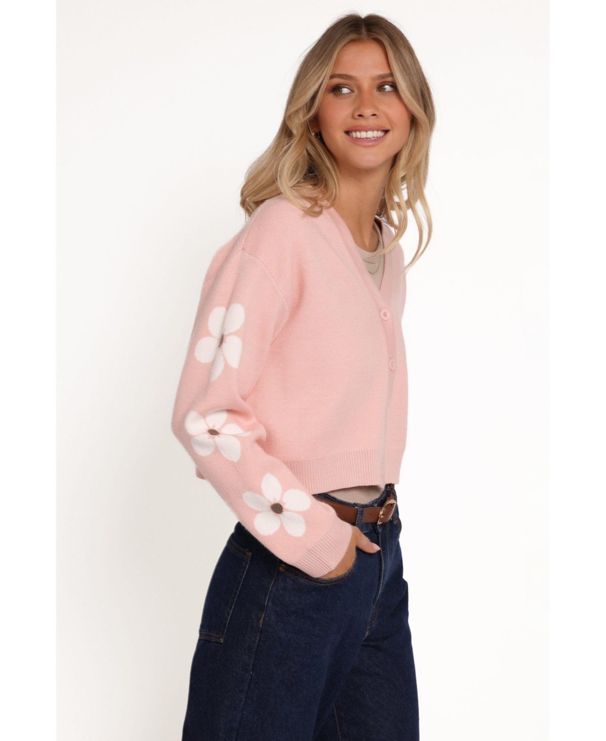 Petal and Pup Women's Lantana Flower Sleeve Cardigan
