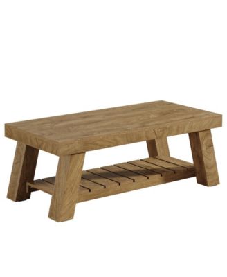 Rectangular Coffee Table, 47.24" Farmhouse Wood Center Tables for Living Room,Brown