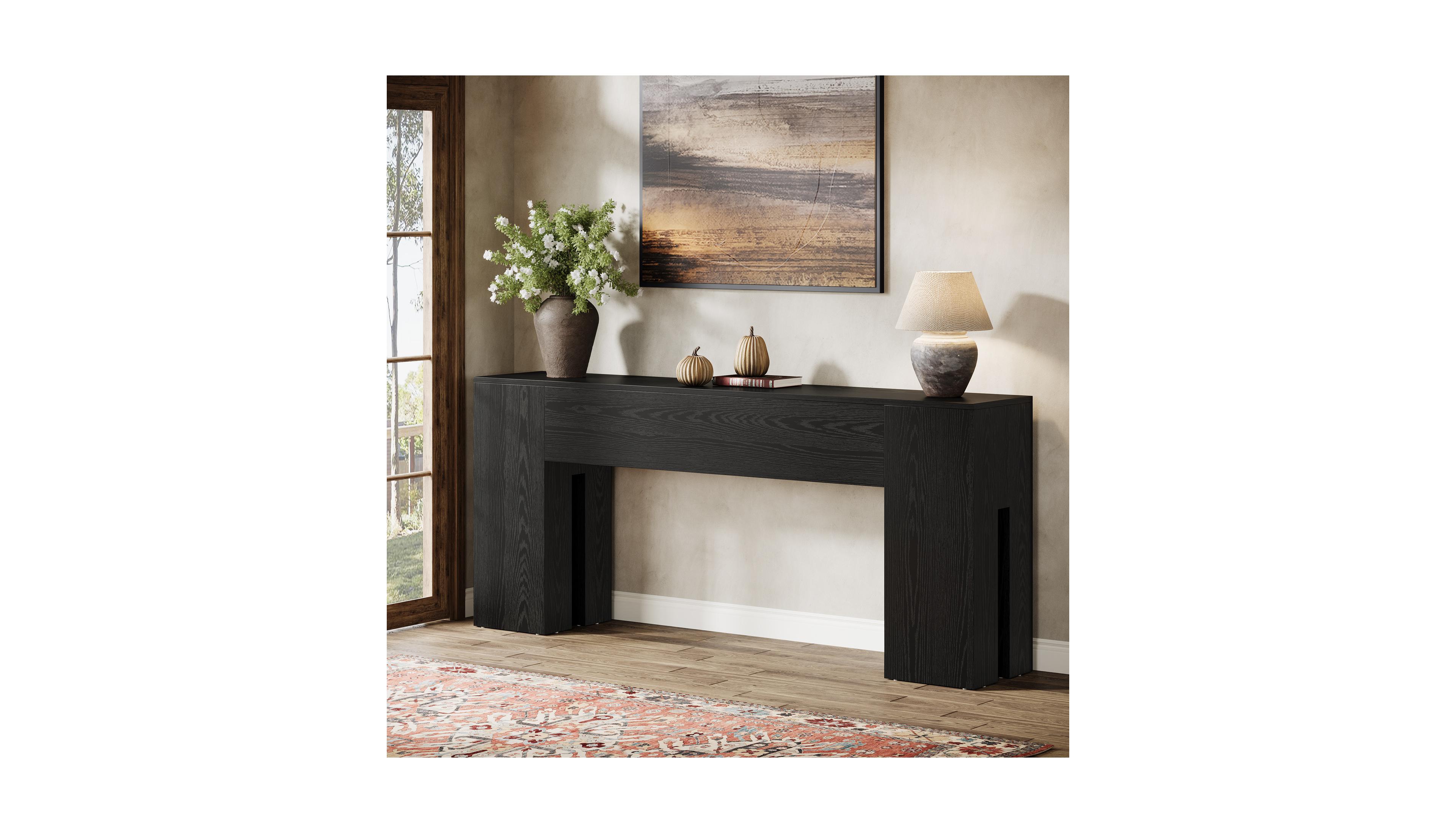 Tribesigns 71-Inch Long Console Table for Entryway, Farmhouse Sofa Behind Couch
