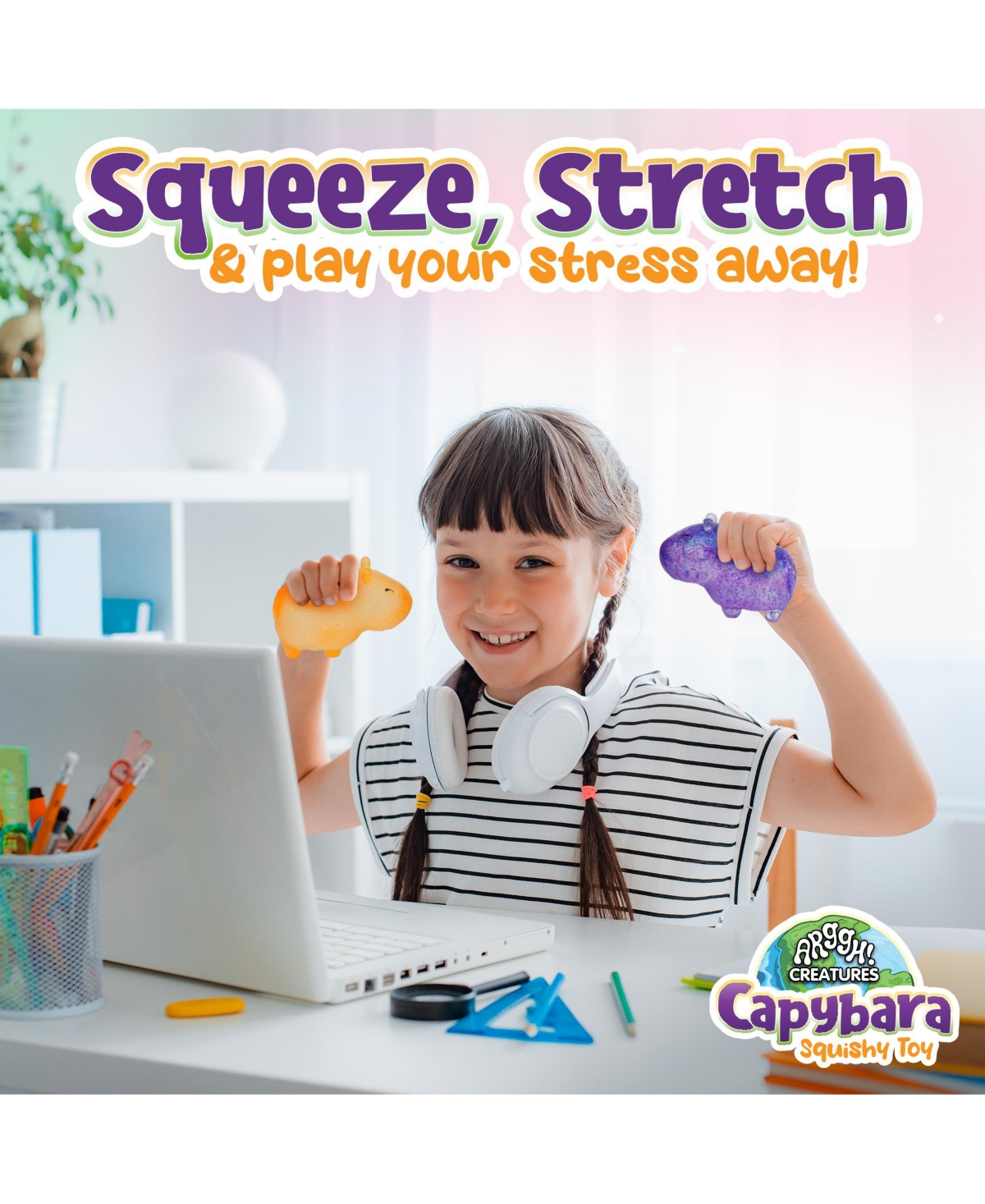 Power Your Fun Capybara Squishy Toy 2 Pack