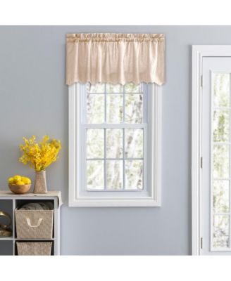 Portland Crushed Taffeta Rod Pocket Valance - 48x15", Natural