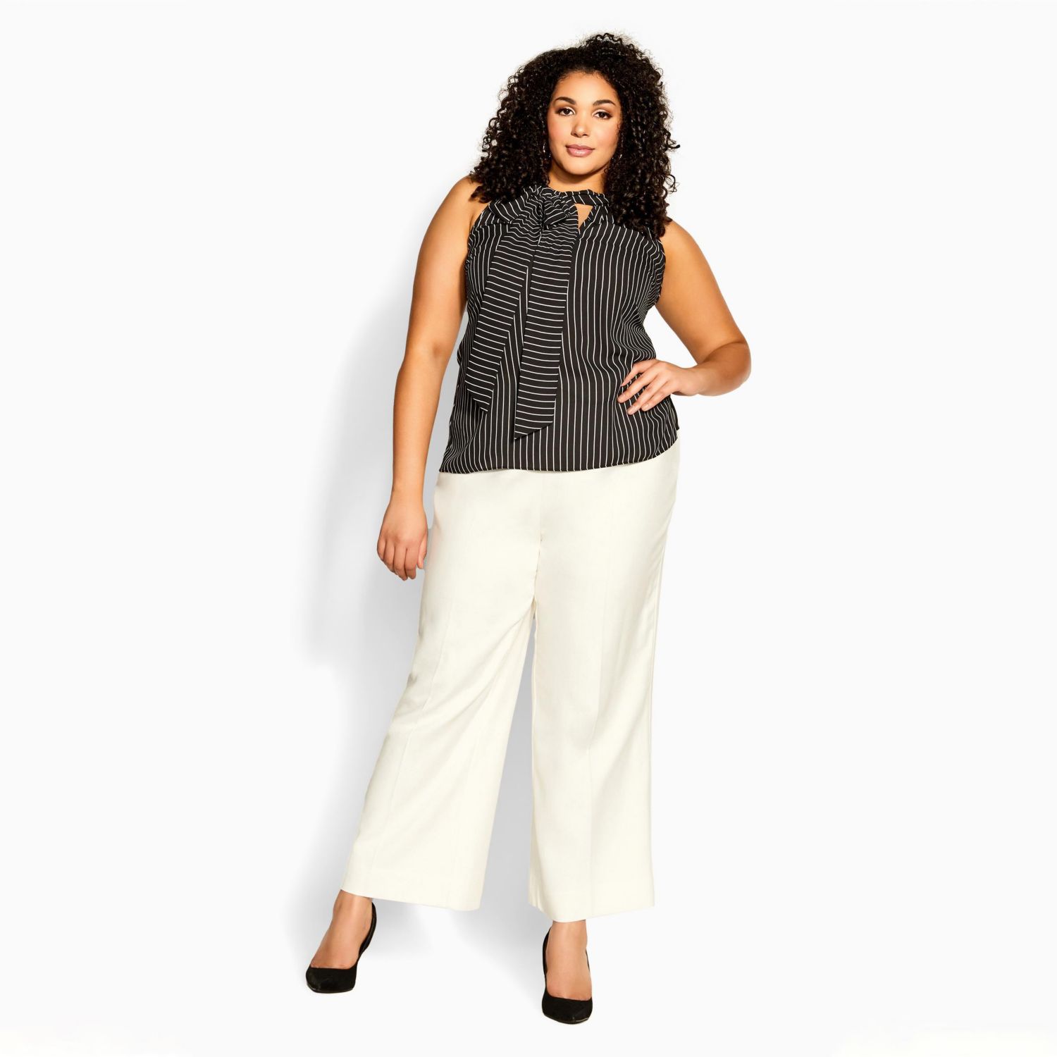 Plus Size Mia Stripe Top