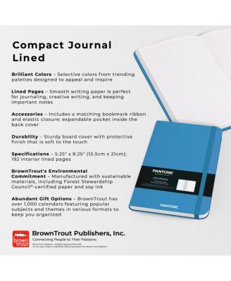 Pantone OFFICIAL Blue | 5.25 x 8.25 Inch Lined Compact Journal | Non-Dated