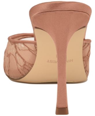 Women's Kiscop Lace Slip-On Stiletto Sandals