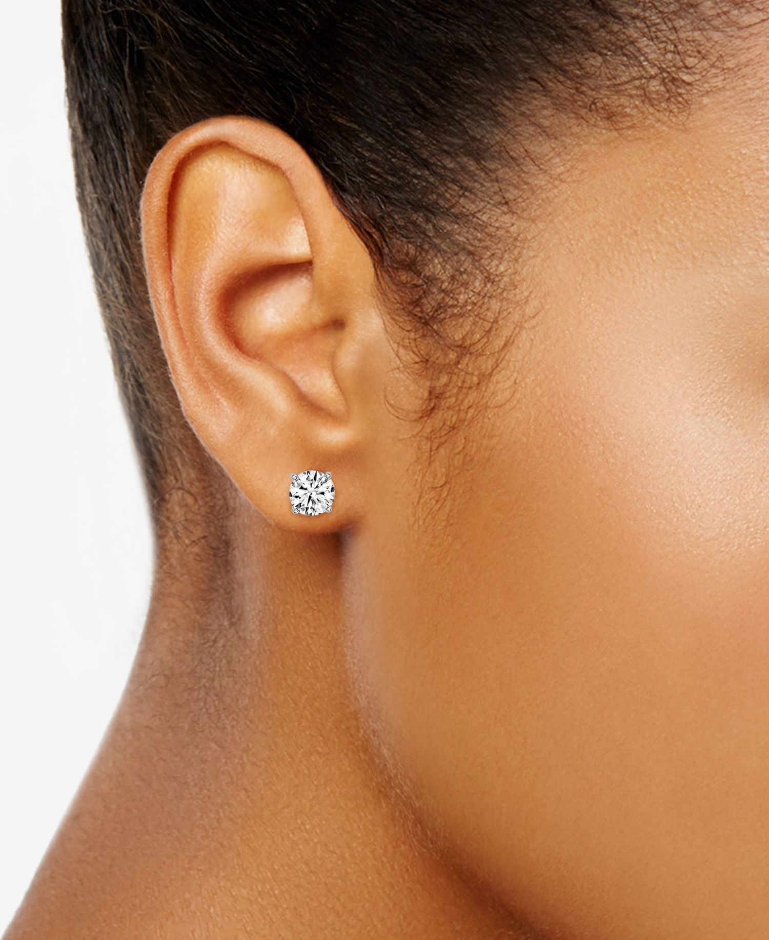 Diamond Stud Earrings (1-3/8 ct. t.w.) in 14k White Gold