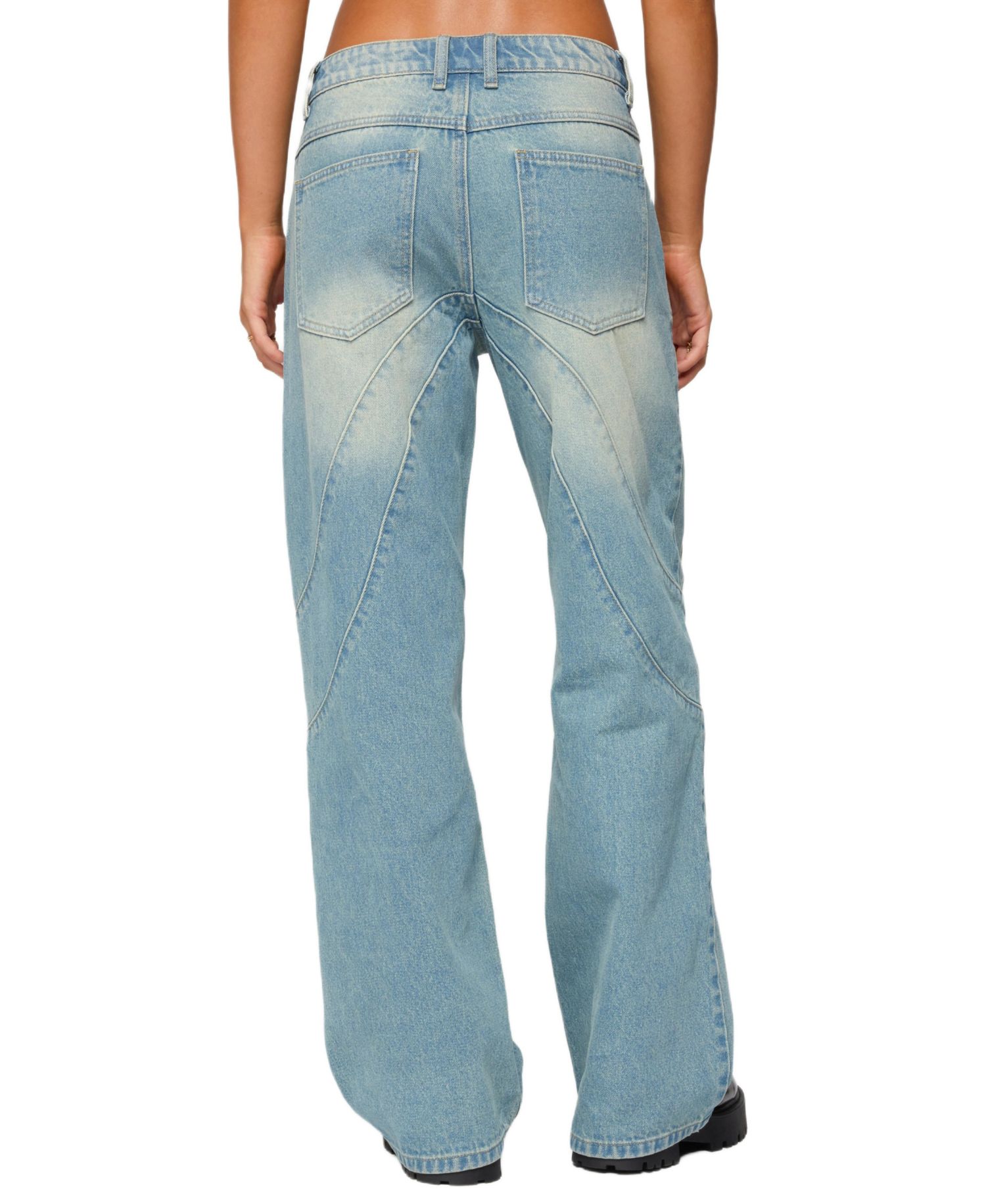 Women's Kiria Stitched Low Rise Baggy Jeans