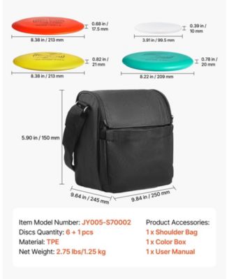 Disc Golf Set 6-Piece Starter Kit with Discs Marker and Backpack