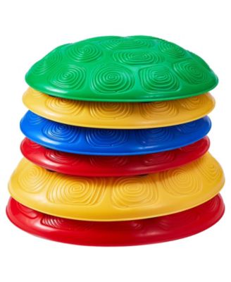 6-PC Turtle Balance Stepping Stones for Sensory Play, 220 lb Rated