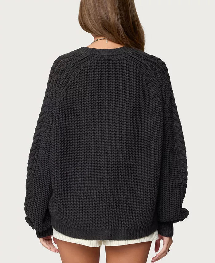 Women's Lira Chunky Cable Knit Sweater - thumbnail 2