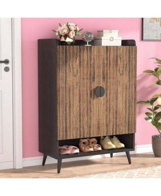 Shoe Storage Cabinet with Two Doors and Shelf