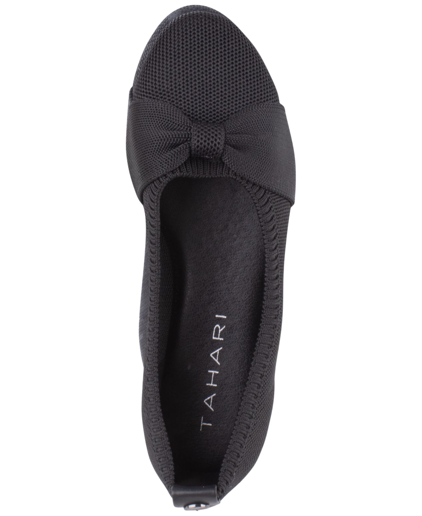 Женские балетки Tahari Manchester Slip-On Ballet Flats, цвет: Чёрный — фото 4