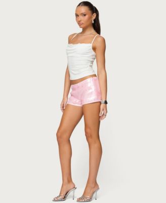Women's Lizzie Flower Sequin Micro Shorts