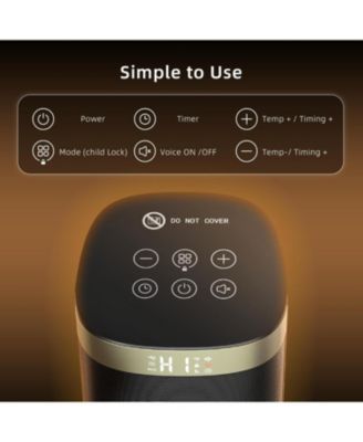 1500W Space Heater, Fast Heating & Energy Saving Portable Electric Heater with Remote, 5 Modes Adjustable Thermostat 24H Timer, Safe Quiet