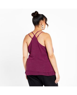 Plus Size Strappy Nail Top