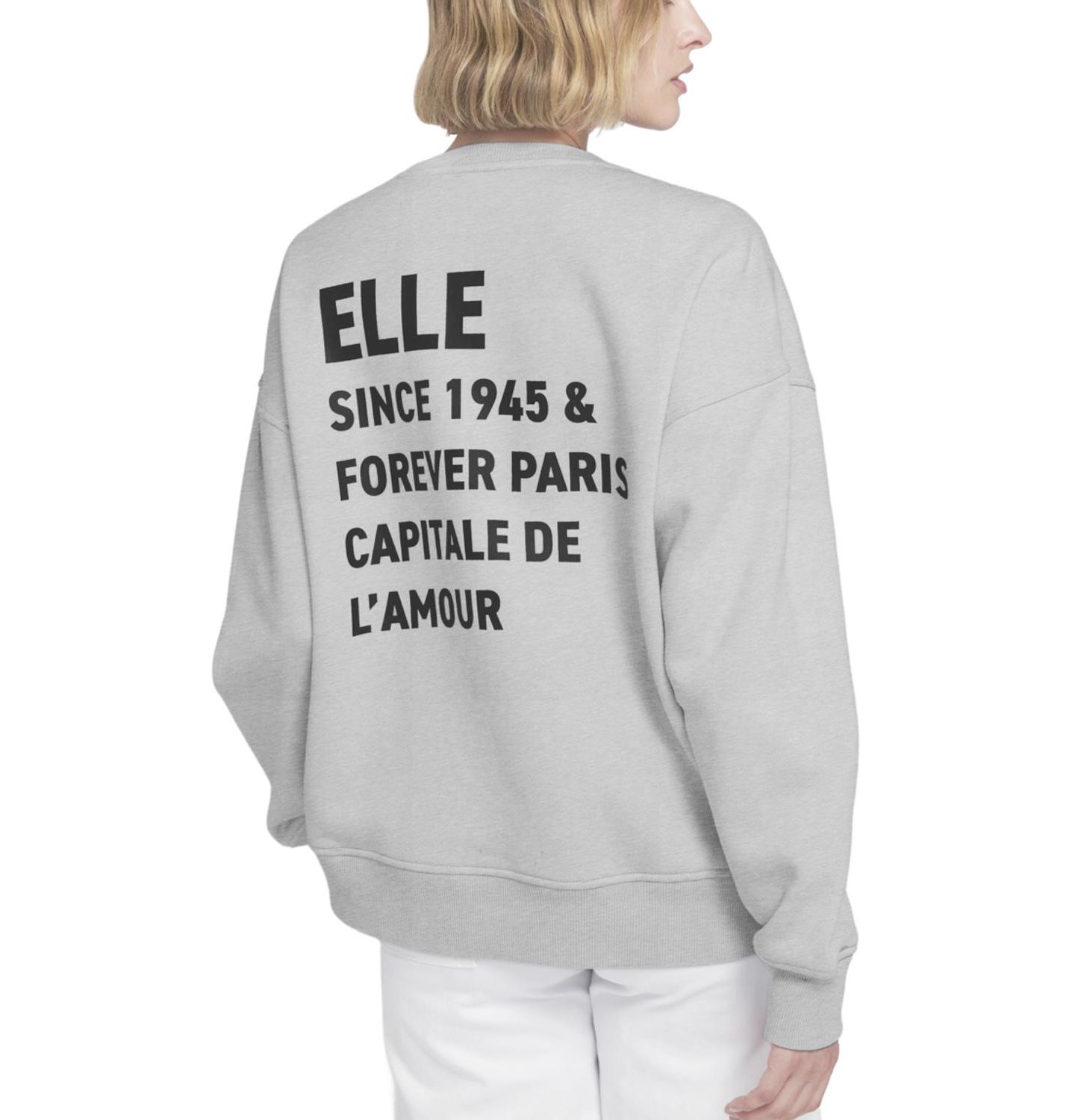 Женская толстовка ELLE Collection Graphic, цвет: Серый — фото 3