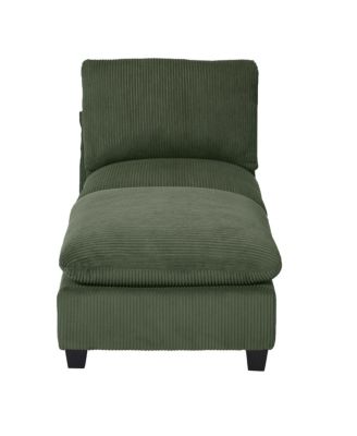  68.5" Corduroy Upholstered Indoor Chaise Lounge Chair