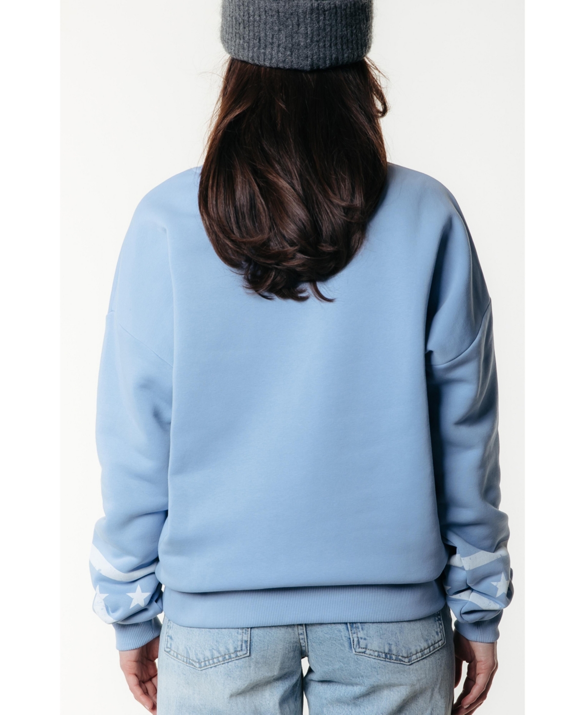 Colourful Rebel Women's Rebels Stars Dropped Shoulder Sweat