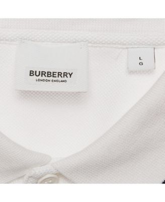 Men's Cotton Tb Monogram Pique Polo T-Shirt