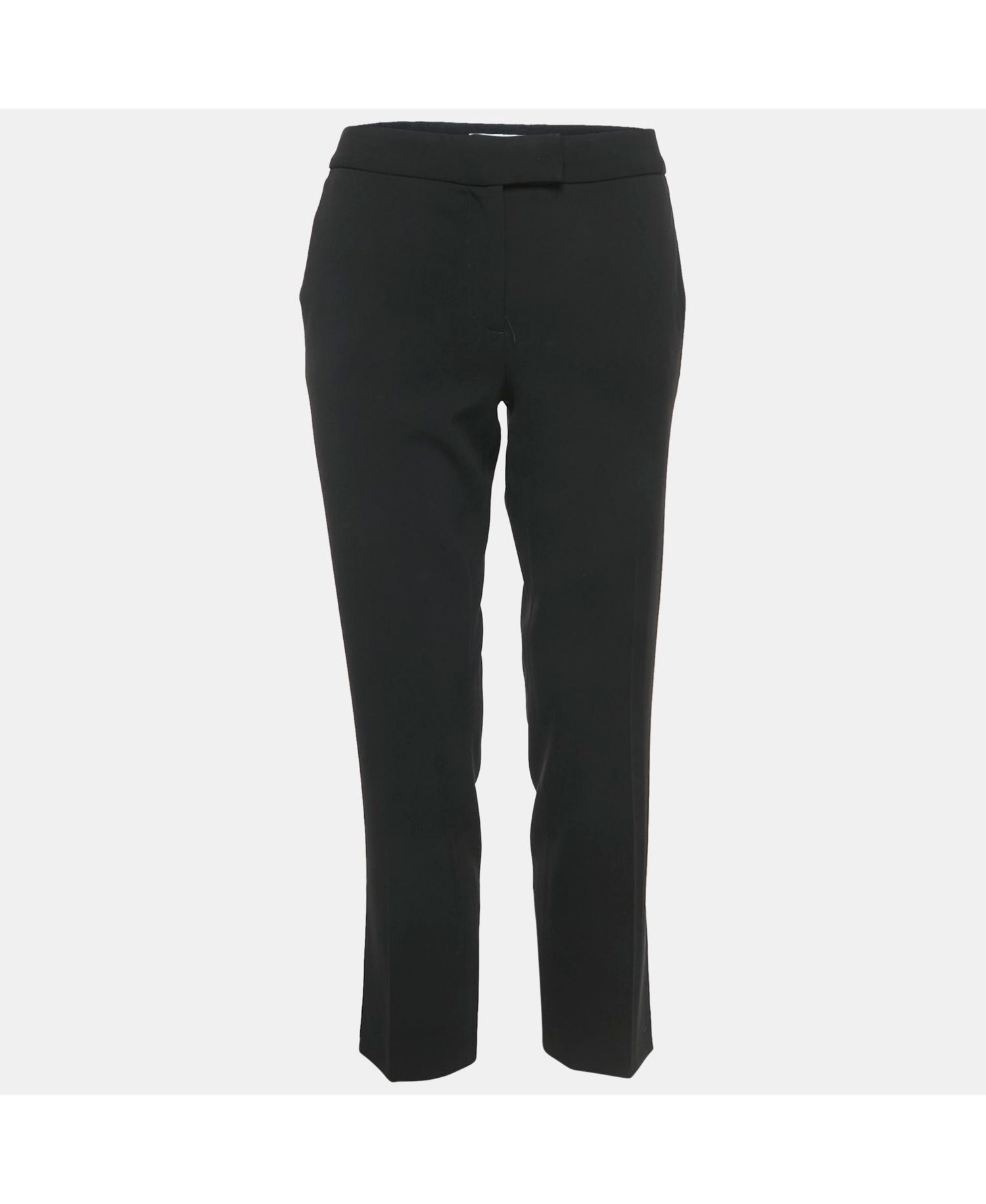 Women's Cheap And Chic Black Crepe Formal Trousers