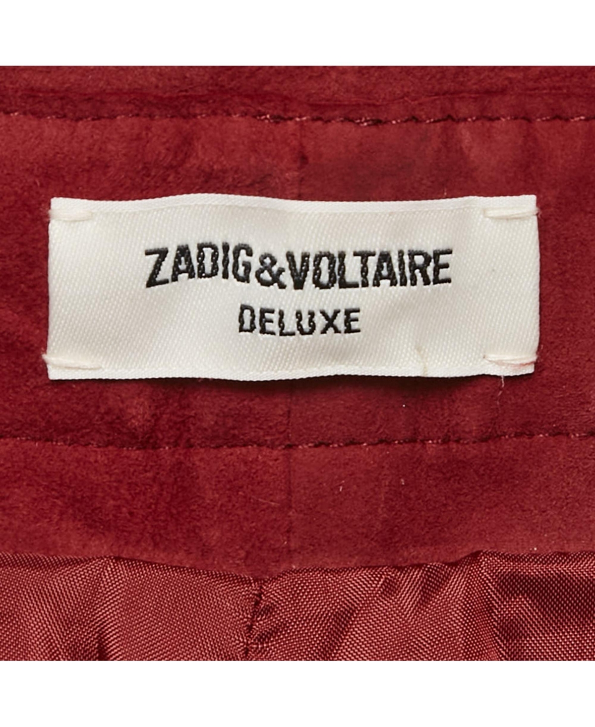 Pre-Owned Zadig & Voltaire Women's Suede Fringed Play Frange Trousers