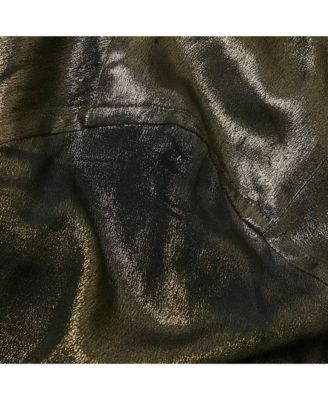 Men's Gold Metallic Lam&eacute Long Sleeve Shirt