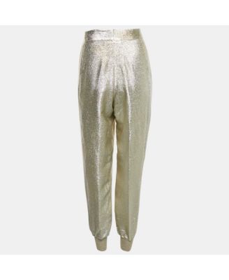 Women's Metallic Lurex Jogger Trousers