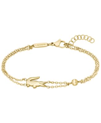 Women's Crocodile Double Chain Bracelet