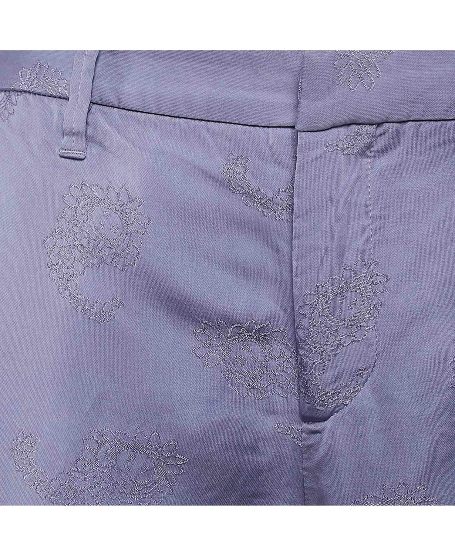Women's Floral Jacquard Trousers