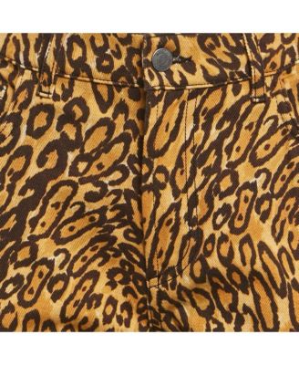 Women's Couture Leopard Print Cotton Pants