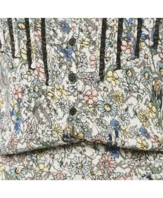 Women's Multicolor Floral Printed Chiffon Mini Dress