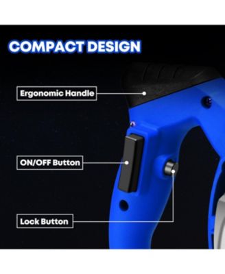 2300W Electric Cement Mixer 110V Blue 6 Speed Handheld Concrete Mortar Mud Mixer Lightweight Ventilated Design for Home Renovation Use