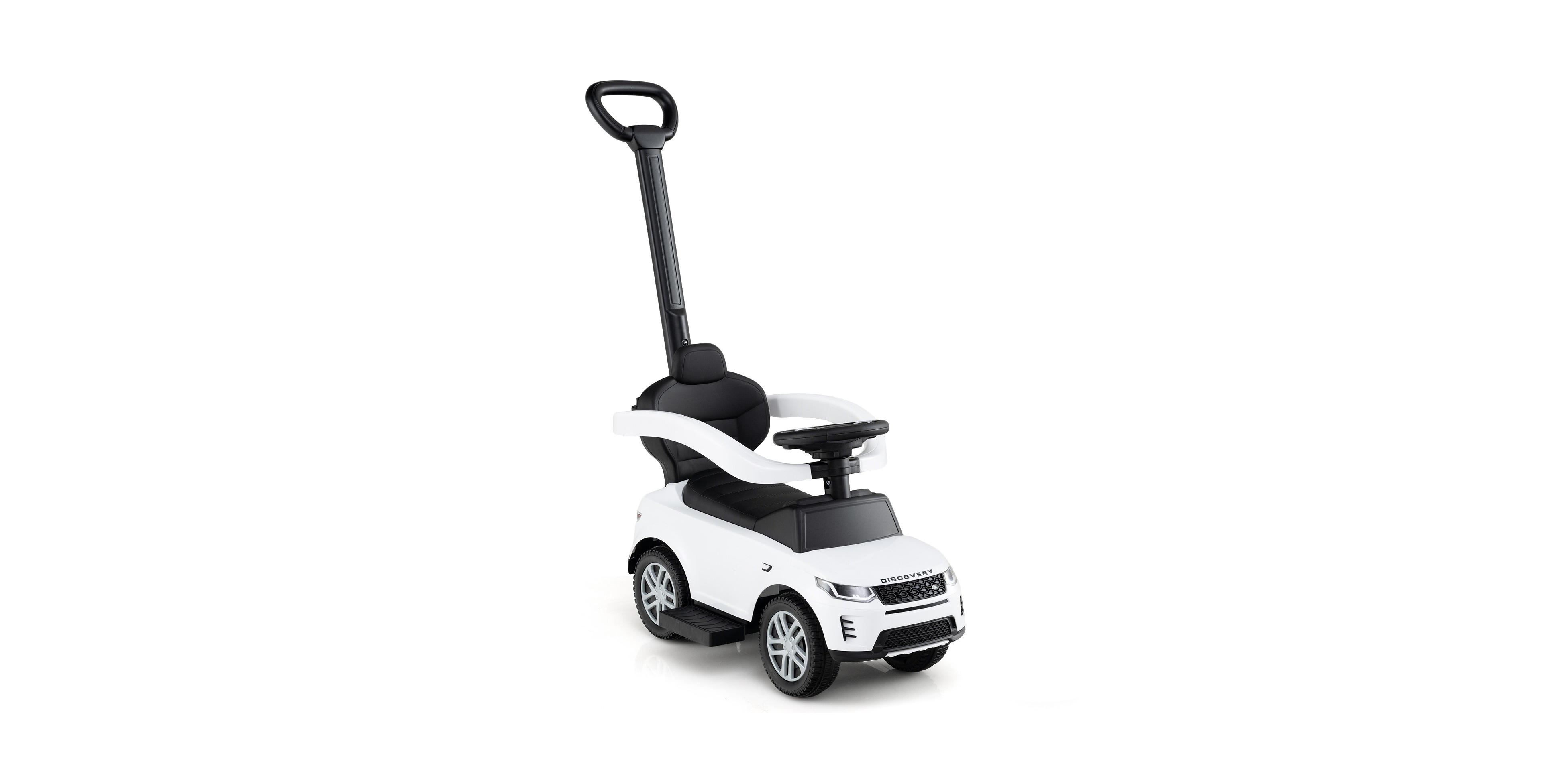 Hongge 3 In 1 Land Rover Ride On Push Car For Kids With Handle Storage And Canopy