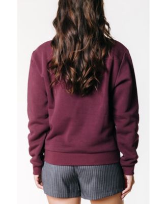 Women's Logo Wave Puff Relaxed Sweat Port Red