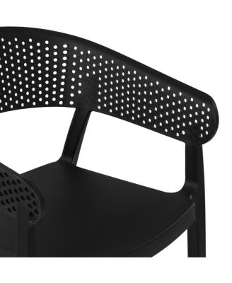 3-Piece Indoor Outdoor Metal Patio Dining Table Set With Stackable Patio Chairs