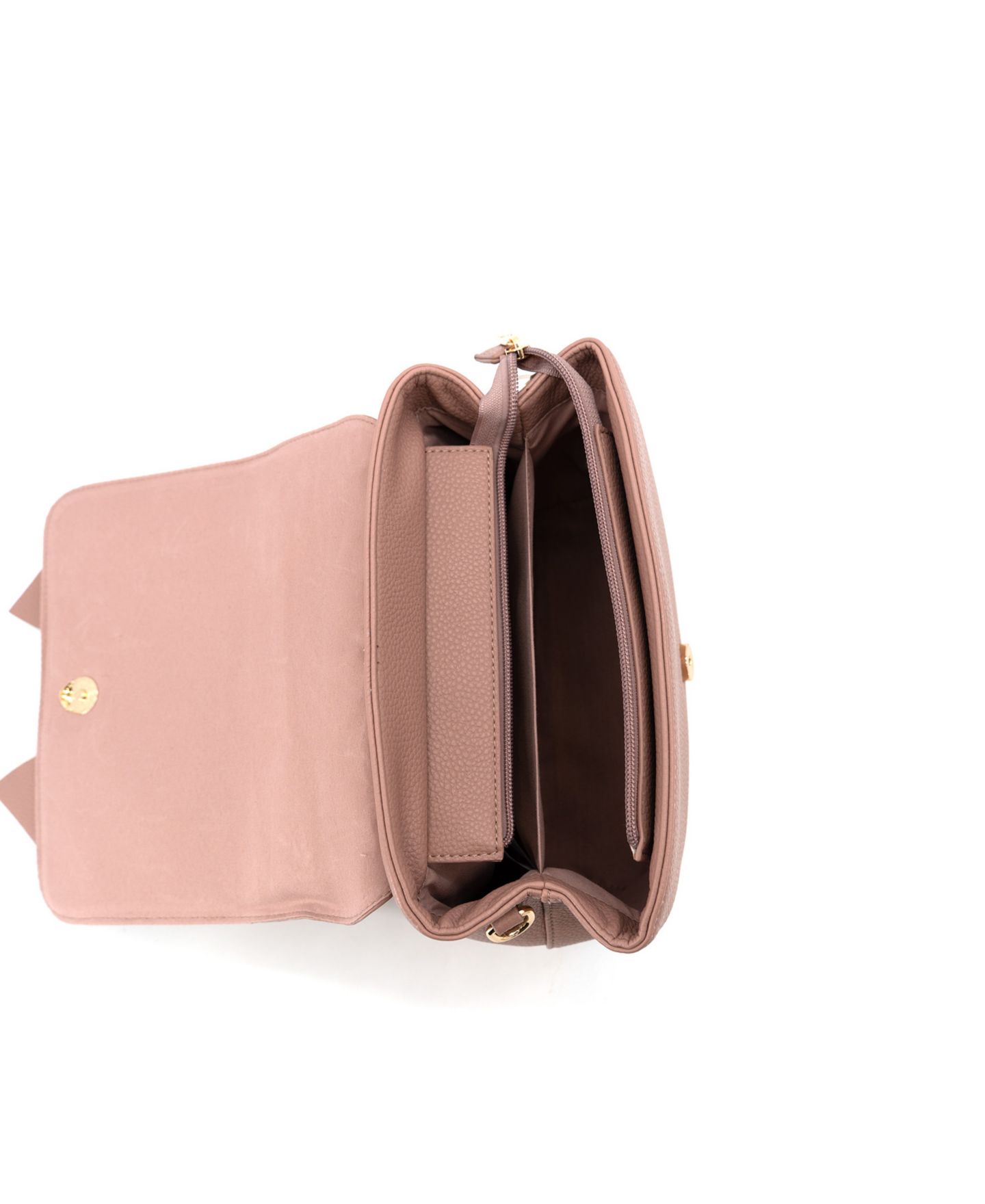 Женская сумка LIKE DREAMS Noble Cross-Bow Embossed Small Satchel, цвет: Розовато-лиловый — фото 4