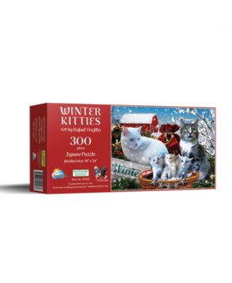 Winter Kitties 300 piece Jigsaw Puzzle for Adults Christmas
