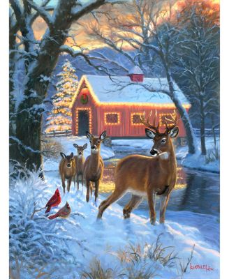 Greeting the Season 500 piece Jigsaw Puzzle for Adults  Christmas