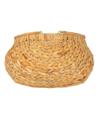 Water Hyacinth Handwoven Flower Basket Set of 2