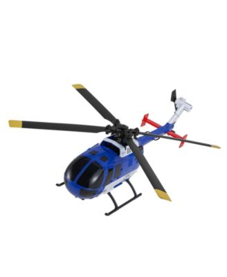 RC Helicopter, 2.4GHz 4-Propeller 4-Channel with Gyro, LED Light, One-Key Takeoff/Landing, Plane Toy for Kids 8+