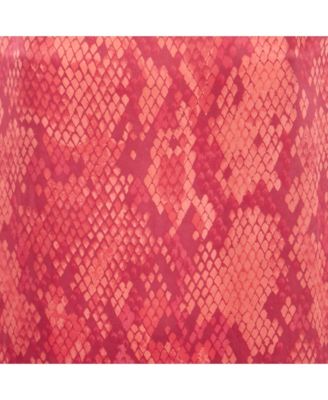 Women's Cheap And Chic Red Printed Satin Sleeveless Short Dress