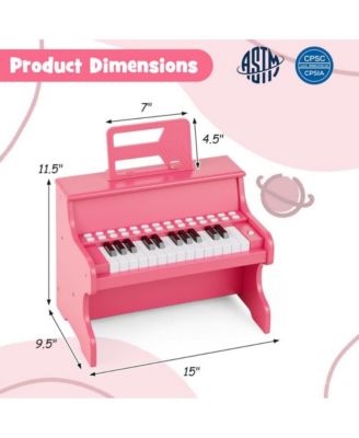 25 Key Kids Piano Keyboard with Teaching Mode