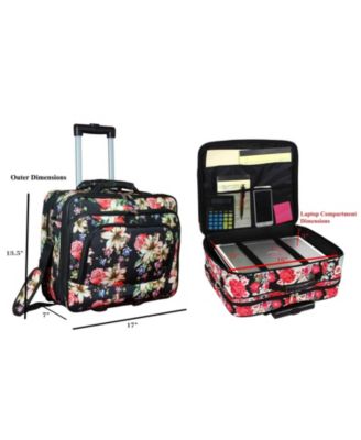 17-inch Rolling Laptop Case with Wheels and Handle