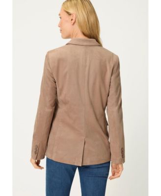 Women's Faux Suede Blazer