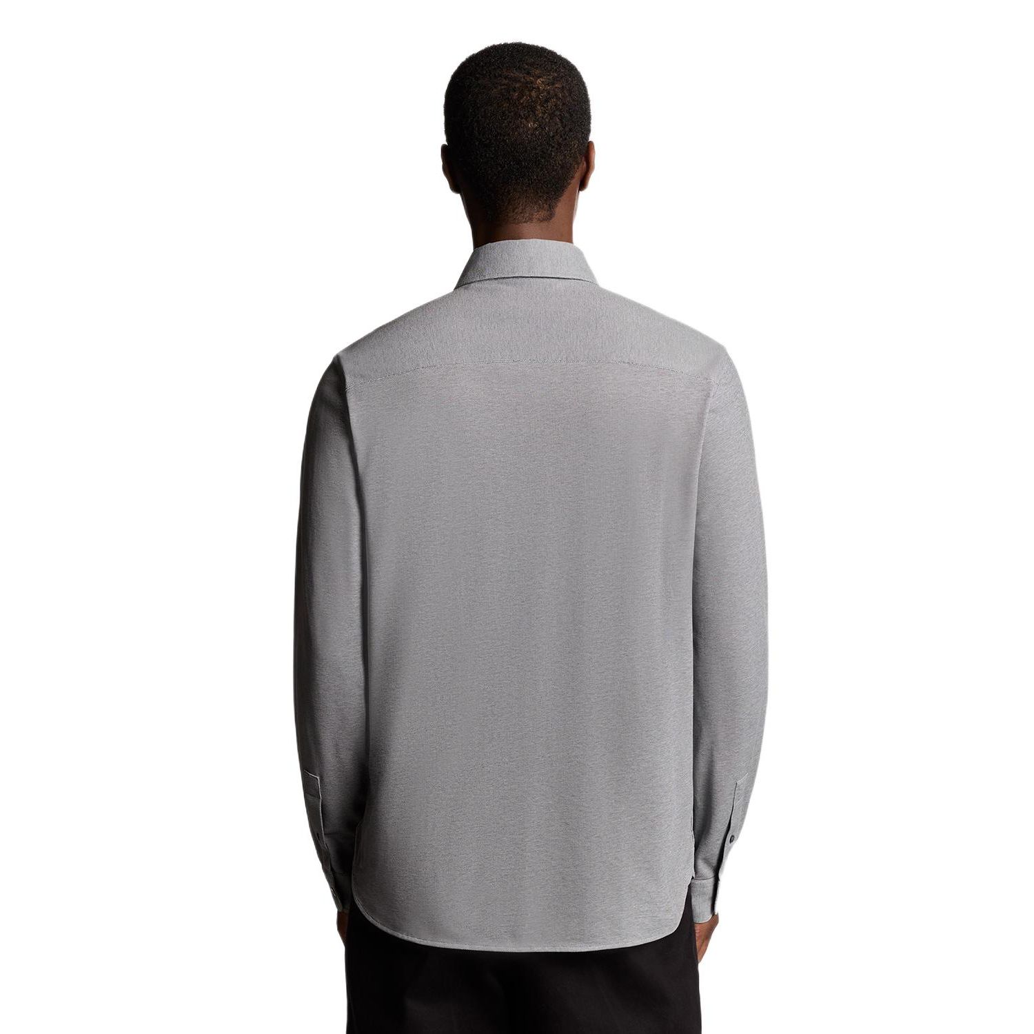 Men's Jacquard Stripe Long Sleeve Shirt