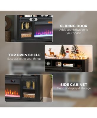 Modern Electric Fireplace TV Sd for TVs Up to 80 Inches,