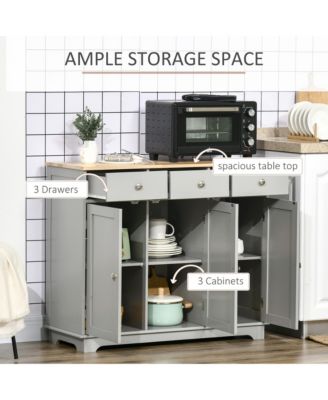 Buffet Cabinet, Bar Cabinet with 3 Drawers,