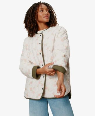 Women's Reversible Snap-Front Quilted Jacket