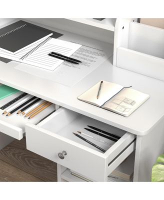 Kids Desk and Chair Set for 5-8 Year Old with Storage,