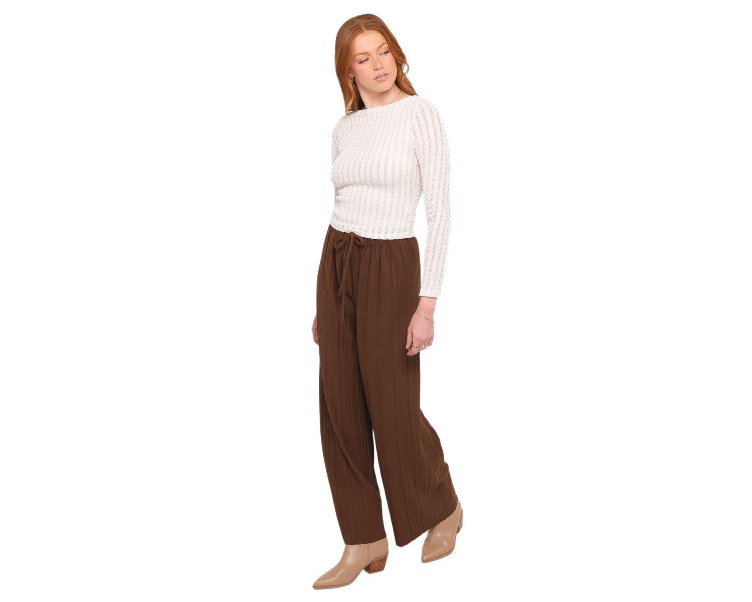 Women's Davis Pleated Knit Pant
