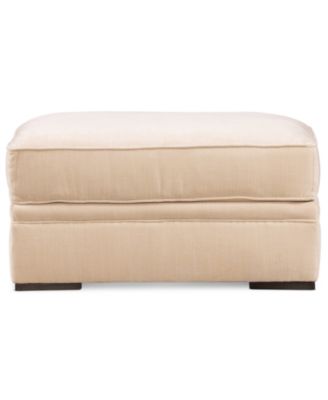 Teddie 32" Plush Fabric Ottoman